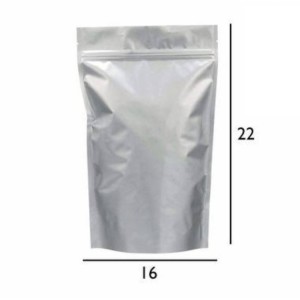 SACO METALIZADO ZIP - 16X22 C/20