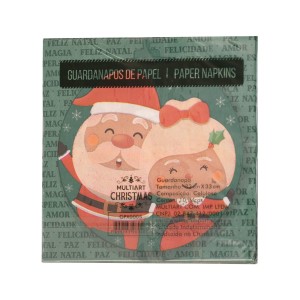 GUARDANAPO NATAL PAPAI e MAMÃE NOEL
