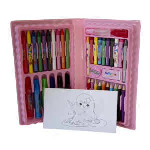 ESTOJO COM 48 PEÇAS ROSA