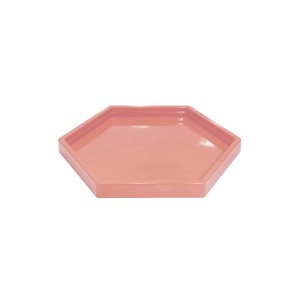 MINI BANDEJA SEXTAVADA 17X17 ROSA GLOSS