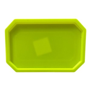 MINI BANDEJA LAPIDADA 19X13 AMARELA NEON