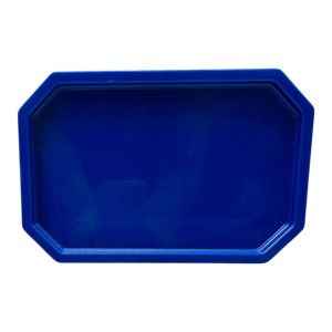 MINI BANDEJA LAPIDADA 19X13 AZUL ROYAL