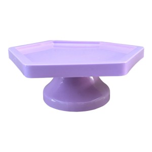 PORTA-DOCE SEXTAVADO C/PÉ LILÁS